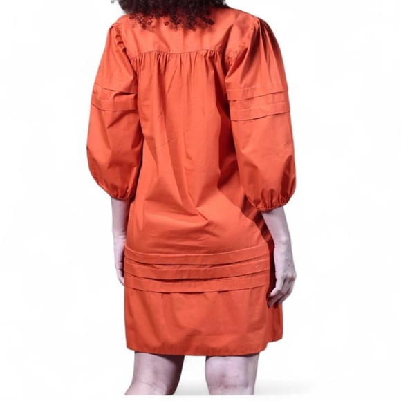 Maude Vivante Orange Thea Dress – Size Small 🐯🏈🧡 - Picture 2 of 9